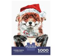 Rompecabezas para Adolescentes 1000 Piezas Morning Fox Christmas Rompecabezas para Adultos Juegos De Relajación Corte De Precisión Oferta como Regalo para Toda La Familia 70x50cm/1000pcs