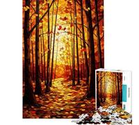 Rompecabezas para Adolescentes 1000 Piezas Mosaico de Bosque otoñal Rompecabezas para Adultos Juguetes de Bricolaje Ideal para Pasar el Tiempo en casa Toda la Familia (50x75cm)