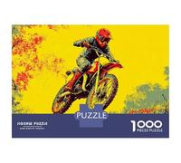 Rompecabezas para Adolescentes 1000 Piezas Motocross Dirt Bike Racing-2 Rompecabezas para Adolescentes Juegos Relajantes Decoración Interacción Entre Padres E Hijos 52x38cm/1000pcs