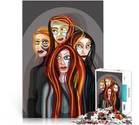 Rompecabezas para Adolescentes 1000 Piezas Mujeres guerreras Juguete Educativo para aliviar el estrés Lista de Deseos con Papá Noel 26x38cm
