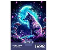 Rompecabezas para Adolescentes 1000 Piezas Mystical Wolf Rompecabezas para Adultos Juegos Relajantes Regalo De Cumpleaños para Cumpleaños, Navidad 70x50cm/1000pcs