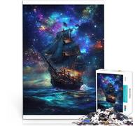 Rompecabezas para Adolescentes 1000 Piezas Navegando a través de la Galaxia desafío Educativo Juguetes de decoración del hogar 52x38cm