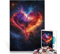 Rompecabezas para Adolescentes 1000 Piezas Nebulosa del Corazón Cósmico Juego desafiante Decoración de Pared cumpleaños y Navidad 75x50cm