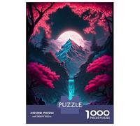 Rompecabezas para Adolescentes 1000 Piezas Neon Sakura Wonderland Rompecabezas para Adolescentes Juegos Relajantes Decoración Interacción Entre Padres E Hijos 38x26cm/1000pcs