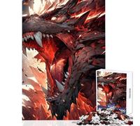Rompecabezas para Adolescentes 1000 Piezas Nidhogg Dragon Viking Art Juguetes de Bricolaje Gran Regalo Juego Educativo descompresión Intelectual tamaño 38x26cm