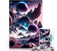 Rompecabezas para Adolescentes 1000 Piezas Oasis cósmico Juegos Divertidos para la Familia Cada Pieza es única: un desafiante y Divertido Juego Familiar 38x26cm