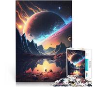 Rompecabezas para Adolescentes 1000 Piezas Oasis Extraterrestre Juego desafiante y Juego Familiar Juego de desafío único 75x50cm
