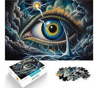 Rompecabezas para Adolescentes 1000 Piezas Ojo en la tormenta Juguetes de Juego para Regalo Familiar Mejorar el Amor Entre Parejas 75x50cm