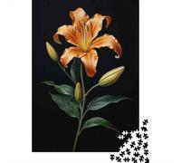 Rompecabezas para Adolescentes 1000 Piezas Orange Tiger Lily Flower-3 Rompecabezas para Adultos Juegos Relajantes Desafío Difícil Interacción Entre Padres E Hijos 70x50cm/1000pcs