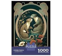 Rompecabezas para Adolescentes 1000 Piezas Otters British Wildlife Rompecabezas para Adolescentes Juegos Relajantes Decoración Interacción Entre Padres E Hijos 38x26cm/1000pcs