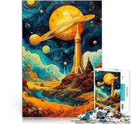 Rompecabezas para Adolescentes 1000 Piezas Paisaje de Cohetes espaciales Juegos Juguetes Regalo con póster a Juego y Hoja de Trivia 52x38cm