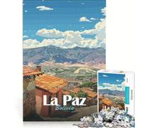 Rompecabezas para Adolescentes, 1000 Piezas, Paisaje de La Paz, Bolivia, Juguetes antiestrés, desafío difícil, fortalece el Amor Entre Parejas 50x75cm