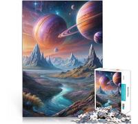 Rompecabezas para Adolescentes 1000 Piezas Paisaje Espacial Juguetes para aliviar el estrés Interacción Entre Padres e Hijos 38x26cm