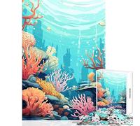 Rompecabezas para Adolescentes 1000 Piezas Paisaje Submarino decoración del hogar Juguetes Regalo de cumpleaños Juegos de relajación Interesante reducción del estrés tamaño 38x52cm