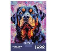 Rompecabezas para Adolescentes 1000 Piezas Palette Rotweiler Painting Rompecabezas para Adultos Juegos Familiares Análisis Y Lógica para Cumpleaños, Navidad 38x26cm/1000pcs