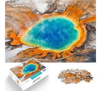 Rompecabezas para Adolescentes 1000 Piezas Parque Géiser Yellowstone, EE. UU. Difícil Difícil Regalos para Amigos y Familiares 75x50cm
