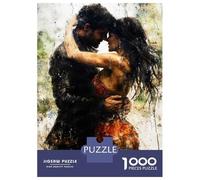 Rompecabezas para Adolescentes 1000 Piezas Passionate Couple Embracing Rompecabezas para Adultos Juguete Decoración De Pared Corte De Precisión Ayuda A Ejercitar El Cerebro 52x38cm/1000pcs