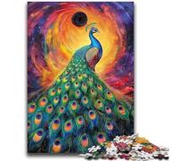 Rompecabezas para Adolescentes, 1000 Piezas, Pavo Real, desafiante Juego Familiar, decoración de Pared, cumpleaños y Navidad, 38x26cm