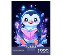 Rompecabezas para Adolescentes 1000 Piezas Penguin Reading A Book Rompecabezas para Adultos Juegos Relajantes Regalo De Cumpleaños para Cumpleaños, Navidad 38x26cm/1000pcs