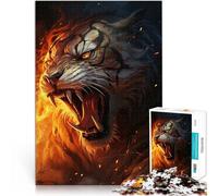 Rompecabezas para Adolescentes 1000 Piezas Perro del Infierno rugiente Juego de Preguntas Cada Pieza es única: un desafiante y Divertido Juego Familiar 52x38cm