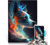 Rompecabezas para Adolescentes 1000 Piezas Perro Jack Russell Terrier Juego de Preguntas con Piezas de Formas aleatorias Que se entrelazan Completamente 38x26cm