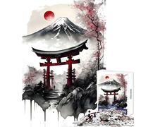 Rompecabezas para Adolescentes 1000 Piezas Pintura de Cultura Japonesa Juguete decoración de Pared Ideas de Regalo Juego de ingenio Mejora el Amor Entre Parejas tamaño 38x52cm