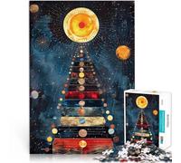 Rompecabezas para Adolescentes 1000 Piezas Pirámide cósmica Desafío difícil para aliviar el estrés Gran Regalo para Juegos 52x38cm