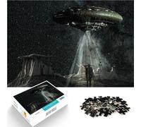 Rompecabezas para Adolescentes 1000 Piezas Planeta alienígena de fantasía Espacial Difícil y desafío Decoración del hogar 75x50cm