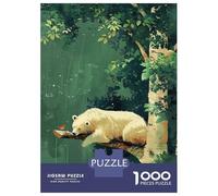 Rompecabezas para Adolescentes 1000 Piezas Polar Bear in The Forest Rompecabezas para Adultos Juegos Relajantes Análisis Y Lógica para Cumpleaños, Navidad 70x50cm/1000pcs