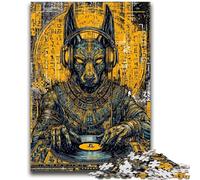 Rompecabezas para Adolescentes, 1000 Piezas, Pop-Art Anubis, antiestrés, para Pasar el rato en casa, con póster y Hoja de Trivia a Juego, 50x75cm