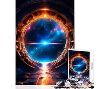 Rompecabezas para Adolescentes 1000 Piezas Portal extraño Juguetes de Bricolaje Grandes Regalos y Juguetes Juegos Familiares Mejorar el Amor en Pareja Tamaño 50x75cm