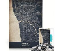 Rompecabezas para Adolescentes 1000 Piezas Porto Portugal Juguetes para armar decoración para el hogar Regalo Ideal para Toda la Familia 38x52cm