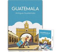 Rompecabezas para Adolescentes,1000 Piezas,póster de Antigua Guatemala,Juego de desafío único,Regalos para Mujeres,Ideas de Regalo,tamaño 50x75cm