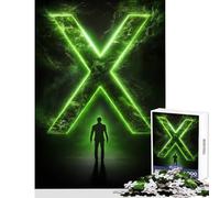 Rompecabezas para Adolescentes 1000 Piezas póster de Expediente X Juguete Educativo Regalo de cumpleaños Juegos Divertidos con póster a Juego y Hoja de Trivia tamaño 38x26cm