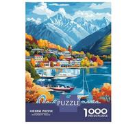 Rompecabezas para Adolescentes 1000 Piezas Queenstown, New Zealand Rompecabezas para Adultos Juegos Familiares Análisis Y Lógica para Cumpleaños, Navidad 70x50cm/1000pcs