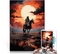 Rompecabezas para Adolescentes 1000 Piezas Red Dead Redemption Koboi Juego Intelectual de Juguete para la decoración del hogar 52x38cm