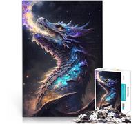 Rompecabezas para Adolescentes 1000 Piezas Reinado Cósmico de los Dragones Ancianos Aprendizaje Educativo Ideas de Regalos 38x26cm