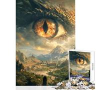 Rompecabezas para Adolescentes 1000 Piezas Reino del Señor Dragón Juguete Educativo Ideas de Regalos para Juego Educativo Fomenta el Amor Entre Parejas Tamaño 50x75cm