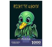 Rompecabezas para Adolescentes 1000 Piezas Release The Quacken Cute Rompecabezas para Adolescentes Juegos Relajantes Decoración Interacción Entre Padres E Hijos 38x26cm/1000pcs