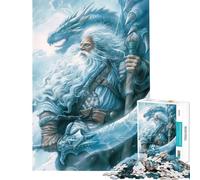 Rompecabezas para Adolescentes 1000 Piezas Rompecabezas del Señor Dragón Blanco para Adultos Juego práctico Desafío difícil Diversión en casa Actividades (Tamaño 38x52cm)