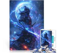 Rompecabezas para Adolescentes 1000 Piezas Samuráis Furia Azul Entrena tu Cerebro y Tus Manos Regalos para Amigos y Familiares 52x38cm