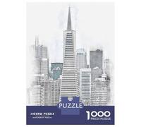 Rompecabezas para Adolescentes 1000 Piezas San Francisco Financial District Rompecabezas para Adultos Juegos Relajantes Mejora La Memoria Difícil Y Desafiante 70x50cm/1000pcs