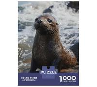 Rompecabezas para Adolescentes 1000 Piezas Sea Lion on Rocks Rompecabezas para Adultos Juegos Relajantes Regalo De Cumpleaños para Cumpleaños, Navidad 70x50cm/1000pcs