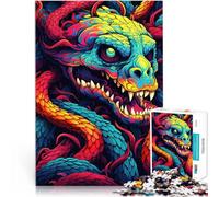 Rompecabezas para Adolescentes 1000 Piezas Serpiente del Caos Juguetes para aliviar el estrés Juguetes de decoración del hogar 38x26cm