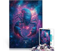 Rompecabezas para Adolescentes 1000 Piezas Signo del Zodiaco Escorpio Difícil Difícil Actividades Divertidas en casa, Regalos de cumpleaños, Regalos de Viaje, 38x26cm