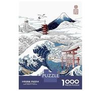Rompecabezas para Adolescentes 1000 Piezas Snowy Winter in Japan Rompecabezas para Adultos Juegos Relajantes Regalo De Cumpleaños para Cumpleaños, Navidad 38x26cm/1000pcs
