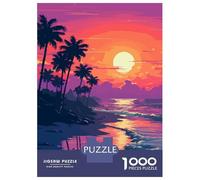Rompecabezas para Adolescentes 1000 Piezas SoCal Sunset Pixel Art Rompecabezas para Adultos Juguetes Antiestrés Patrón De Montaje Oferta como Regalo para Toda La Familia 38x26cm/1000pcs