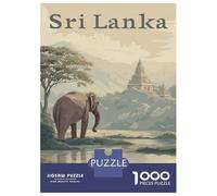 Rompecabezas para Adolescentes 1000 Piezas Sri Lanka Travel Rompecabezas para Adultos Juguete Decoración De Pared Corte De Precisión Ayuda A Ejercitar El Cerebro 70x50cm/1000pcs
