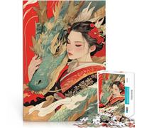 Rompecabezas para Adolescentes 1000 Piezas Susurros del dragón Juguetes de Entretenimiento Familiar Mejorar el Amor Entre Parejas 52x38cm