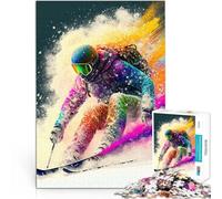 Rompecabezas para Adolescentes 1000 Piezas Tabla de Snowboard Juguete de desafío de Juego Educativo Regalos de Amigo Secreto 38x26cm